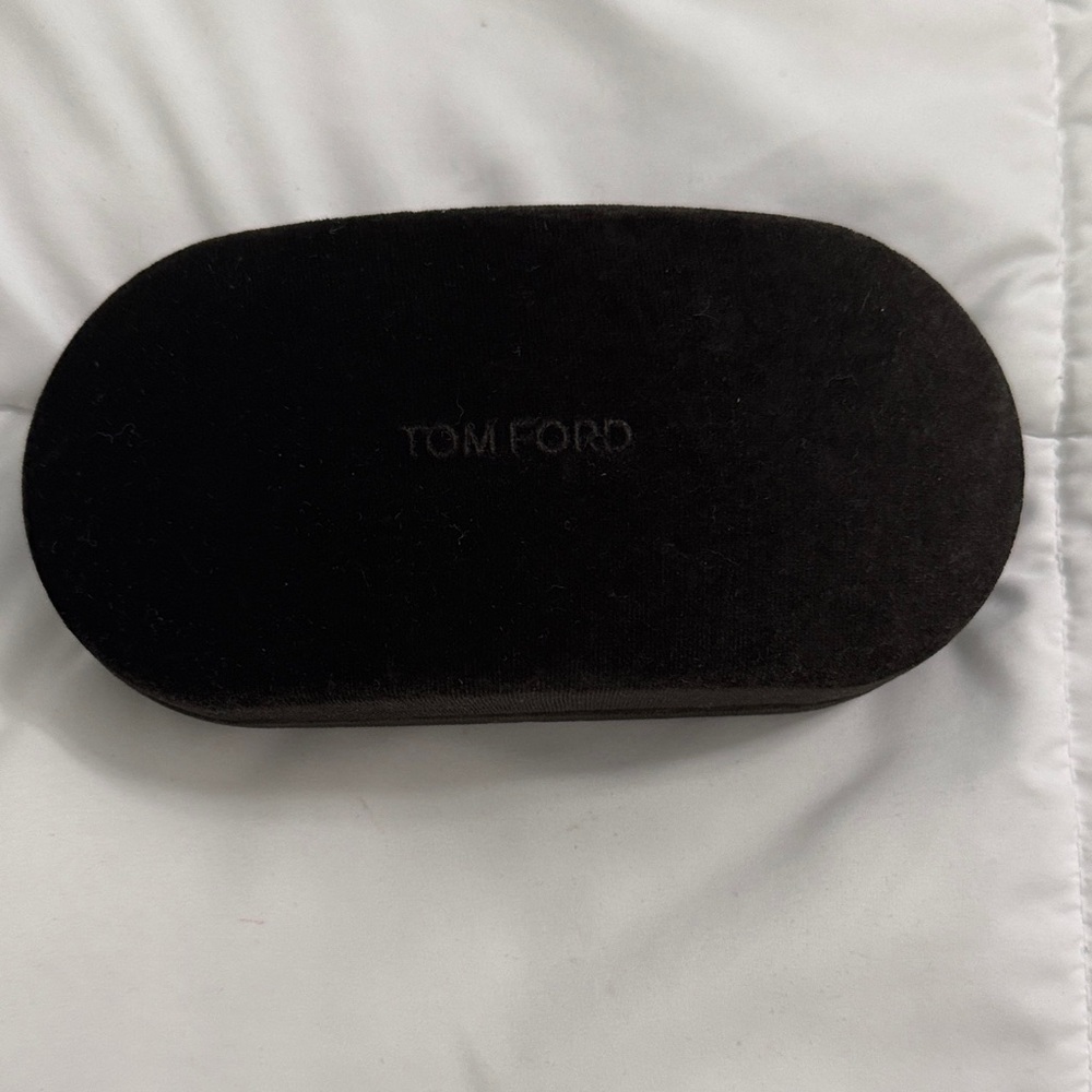Tom Ford Black Velvet Oval Sunglasses Case